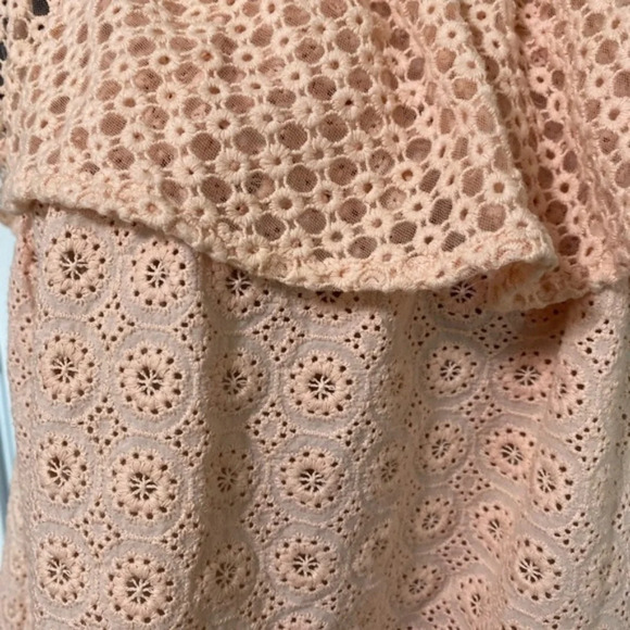 Rebecca Minkoff Coral Ruffles Off Shoulder Blouse light Pink Size Small - Picture 3 of 6